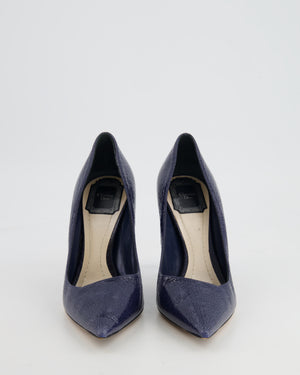 Christian Dior Navy Patent Leather Pumps Size EU 37