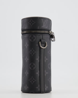 Louis Vuitton Grey Monogram Canvas Bottle Holder Bag with Silver Hardware