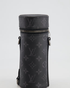 Louis Vuitton Grey Monogram Canvas Bottle Holder Bag with Silver Hardware