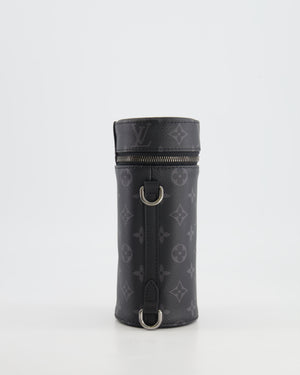 Louis Vuitton Grey Monogram Canvas Bottle Holder Bag with Silver Hardware