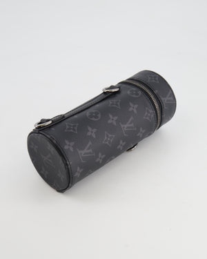 Louis Vuitton Grey Monogram Canvas Bottle Holder Bag with Silver Hardware