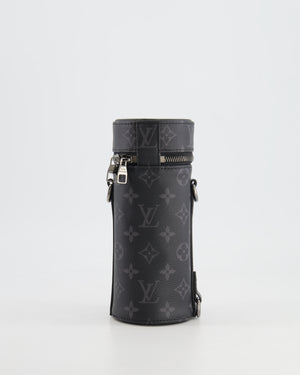 Louis Vuitton Grey Monogram Canvas Bottle Holder Bag with Silver Hardware