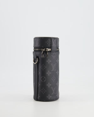 Louis Vuitton Grey Monogram Canvas Bottle Holder Bag with Silver Hardware