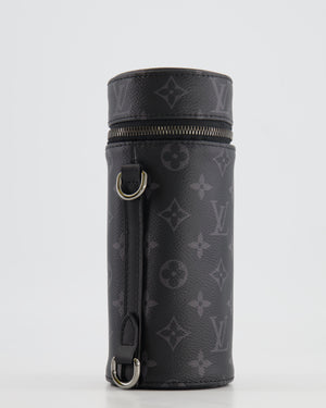 Louis Vuitton Grey Monogram Canvas Bottle Holder Bag with Silver Hardware