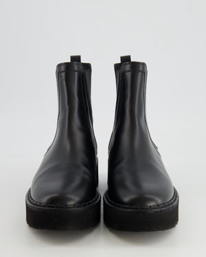 Tod
s Black Leather Chelsea Boots Size EU 39.5 RRP £700