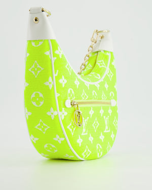 *HOT* Louis Vuitton Neon Yellow Jacquard  Monogram Loop Bag with Champagne Gold Hardware