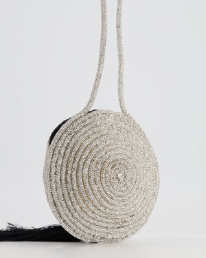 Nué Crystal Spiral Round Small Bag with Tassel Detail RRP £640