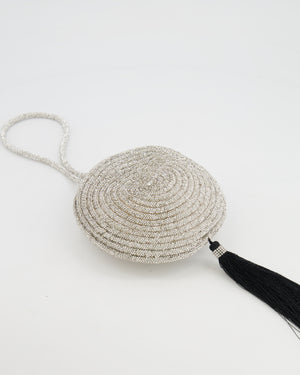 Nué Crystal Spiral Round Small Bag with Tassel Detail RRP £640