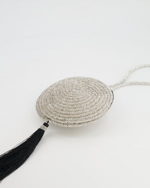 Nué Crystal Spiral Round Small Bag with Tassel Detail RRP £640