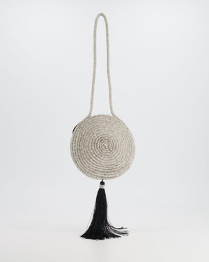 Nué Crystal Spiral Round Small Bag with Tassel Detail RRP £640