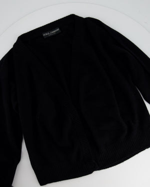 Dolce 
Gabbana Cashmere Black Cardigan Size IT 44 (UK 12)