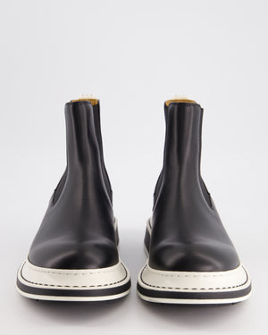 Loewe Black and White Platform Chelsea Boots Size EU 39 RRP £725