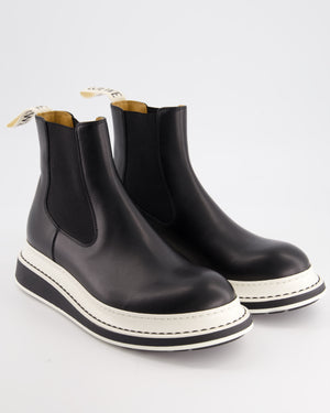 Loewe Black and White Platform Chelsea Boots Size EU 39 RRP £725