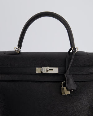 Hermès Kelly 35cm Bag Black in Togo Leather with Palladium Hardware