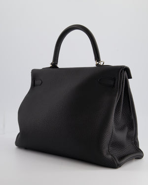 Hermès Kelly 35cm Bag Black in Togo Leather with Palladium Hardware