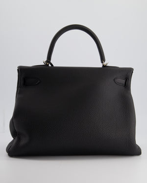 Hermès Kelly 35cm Bag Black in Togo Leather with Palladium Hardware