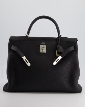 Hermès Kelly 35cm Bag Black in Togo Leather with Palladium Hardware