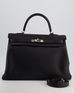 Hermès Kelly 35cm Bag Black in Togo Leather with Palladium Hardware