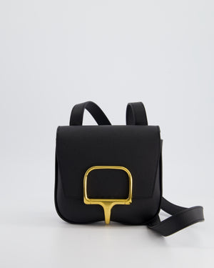 Hermès Mini Della Cavalleria Bag in Black Epsom Leather and Gold Hardware