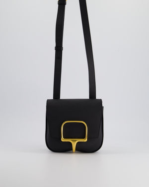 Hermès Mini Della Cavalleria Bag in Black Epsom Leather and Gold Hardware