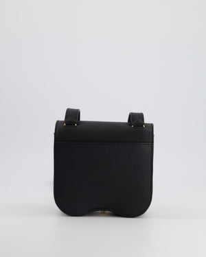 Hermès Mini Della Cavalleria Bag in Black Epsom Leather and Gold Hardware