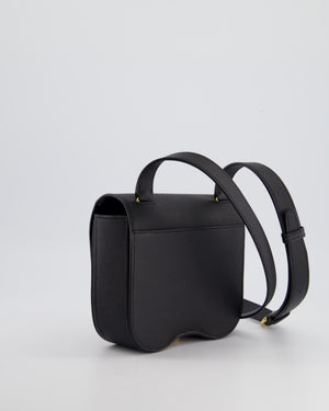 Hermès Mini Della Cavalleria Bag in Black Epsom Leather and Gold Hardware