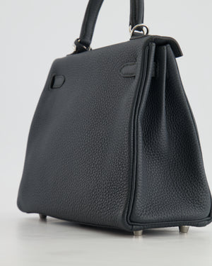 Hermès Kelly 25cm HSS Bag Retourné in Graphite Togo Leather with Palladium Hardware