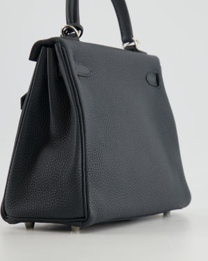 Hermès Kelly 25cm HSS Bag Retourné in Graphite Togo Leather with Palladium Hardware