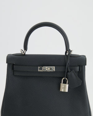 Hermès Kelly 25cm HSS Bag Retourné in Graphite Togo Leather with Palladium Hardware