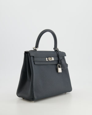 Hermès Kelly 25cm HSS Bag Retourné in Graphite Togo Leather with Palladium Hardware