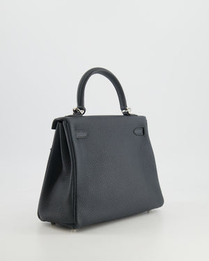 Hermès Kelly 25cm HSS Bag Retourné in Graphite Togo Leather with Palladium Hardware