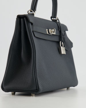 Hermès Kelly 25cm HSS Bag Retourné in Graphite Togo Leather with Palladium Hardware