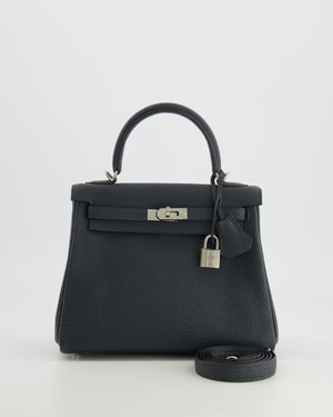 Hermès Kelly 25cm HSS Bag Retourné in Graphite Togo Leather with Palladium Hardware