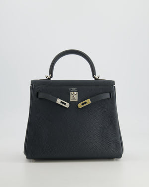 Hermès Kelly 25cm HSS Bag Retourné in Graphite Togo Leather with Palladium Hardware