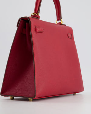 *FIRE PRICE* Hermès Kelly Replica Jewelry
 25cm Bag in Rouge Vif Epsom Leather with Gold Hardware