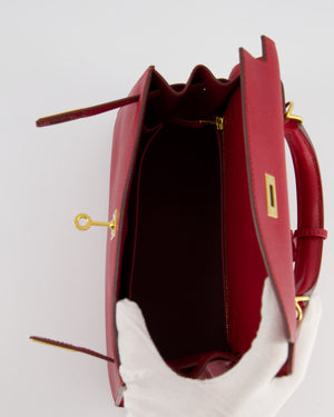 *FIRE PRICE* Hermès Kelly Replica Jewelry
 25cm Bag in Rouge Vif Epsom Leather with Gold Hardware