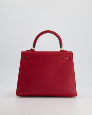 *FIRE PRICE* Hermès Kelly Replica Jewelry
 25cm Bag in Rouge Vif Epsom Leather with Gold Hardware