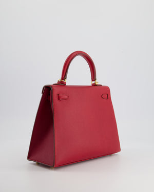 *FIRE PRICE* Hermès Kelly Replica Jewelry
 25cm Bag in Rouge Vif Epsom Leather with Gold Hardware