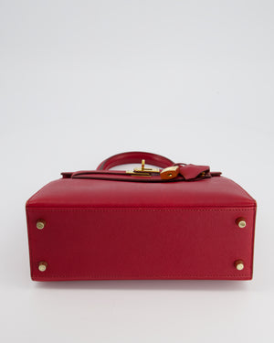 *FIRE PRICE* Hermès Kelly Replica Jewelry
 25cm Bag in Rouge Vif Epsom Leather with Gold Hardware