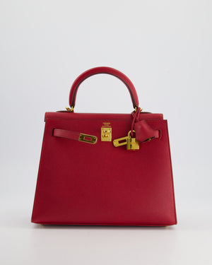 *FIRE PRICE* Hermès Kelly Replica Jewelry
 25cm Bag in Rouge Vif Epsom Leather with Gold Hardware