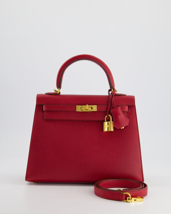 *FIRE PRICE* Hermès Kelly Replica Jewelry
 25cm Bag in Rouge Vif Epsom Leather with Gold Hardware