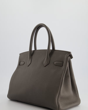 Hermès Birkin Bag 30cm Gris Etain Togo Leather with Palladium Hardware