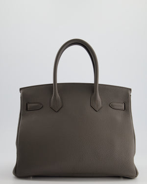 Hermès Birkin Bag 30cm Gris Etain Togo Leather with Palladium Hardware