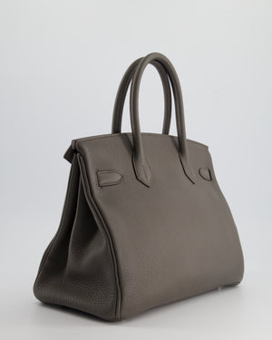 Hermès Birkin Bag 30cm Gris Etain Togo Leather with Palladium Hardware