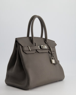 Hermès Birkin Bag 30cm Gris Etain Togo Leather with Palladium Hardware