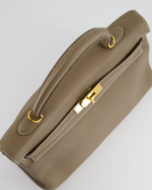 Hermès Kelly 35cm Bag in Etoupe Togo Leather with Gold Hardware