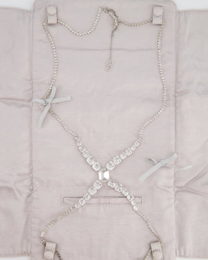 Swarovski X SKIMS Crystal Rhodium-Plated Body Chain RRP £900