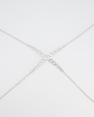 Swarovski X SKIMS Crystal Rhodium-Plated Body Chain RRP £900