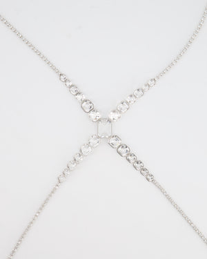 Swarovski X SKIMS Crystal Rhodium-Plated Body Chain RRP £900