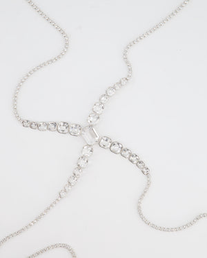 Swarovski X SKIMS Crystal Rhodium-Plated Body Chain RRP £900